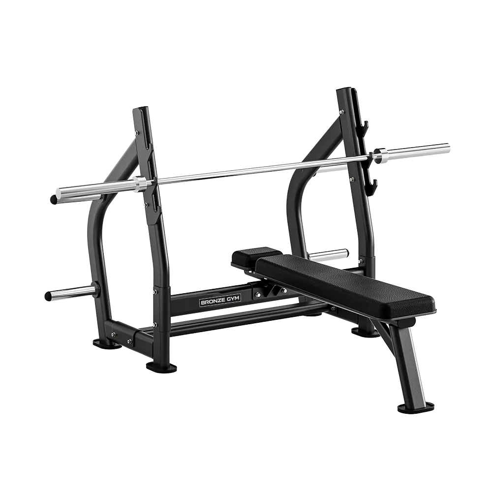 Скамья олимпийская для жима горизонтальная BRONZE GYM RAVE RE55