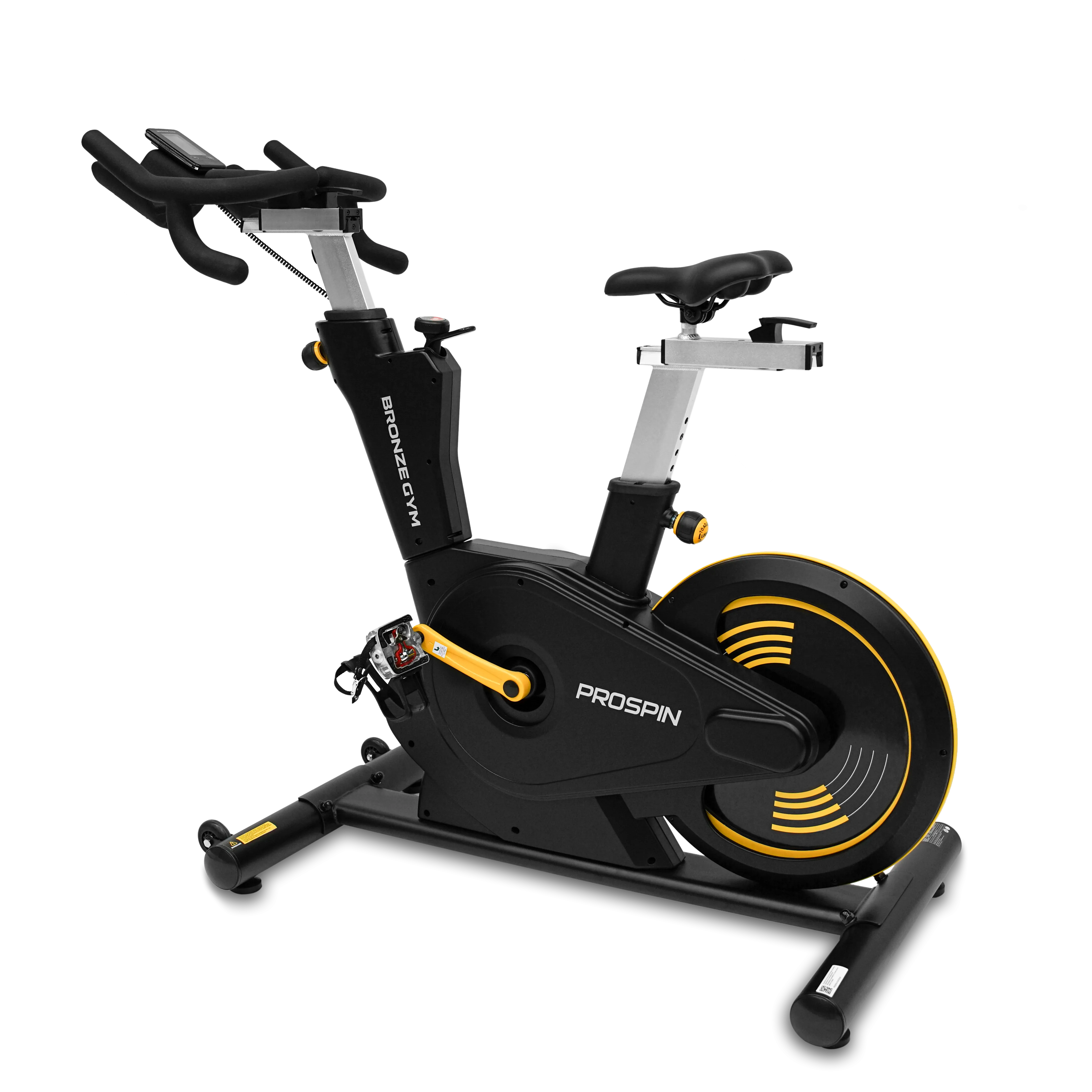 Спин-байк с консолью профессиональный BRONZE GYM PROSPIN