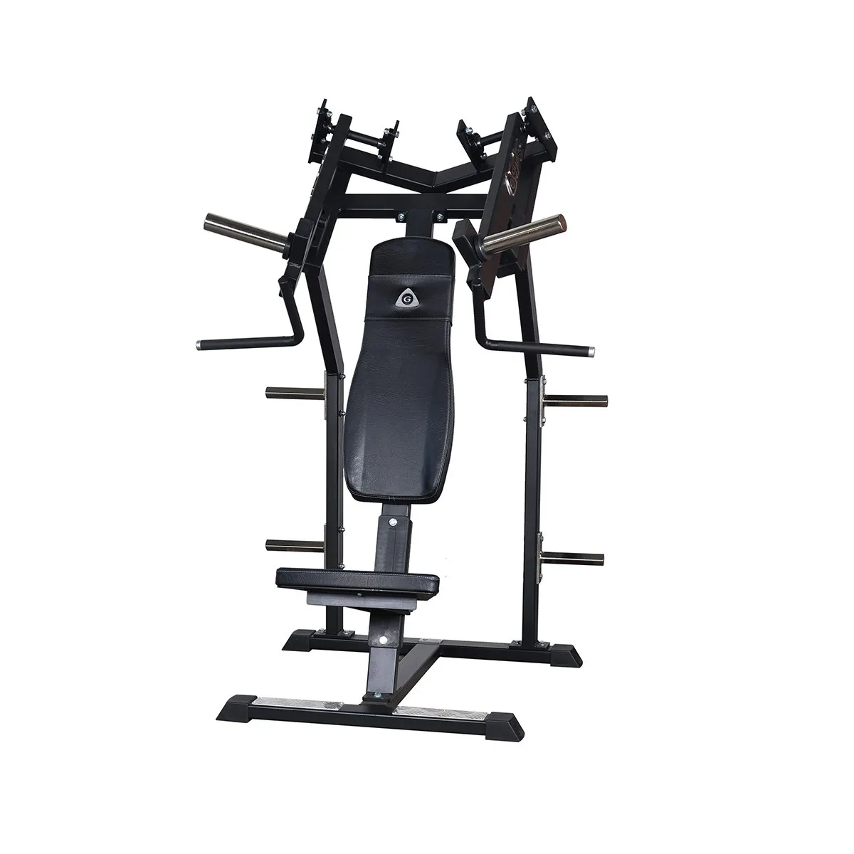 Наклонный грудной жим сидя на свободных весах Gymleco 020