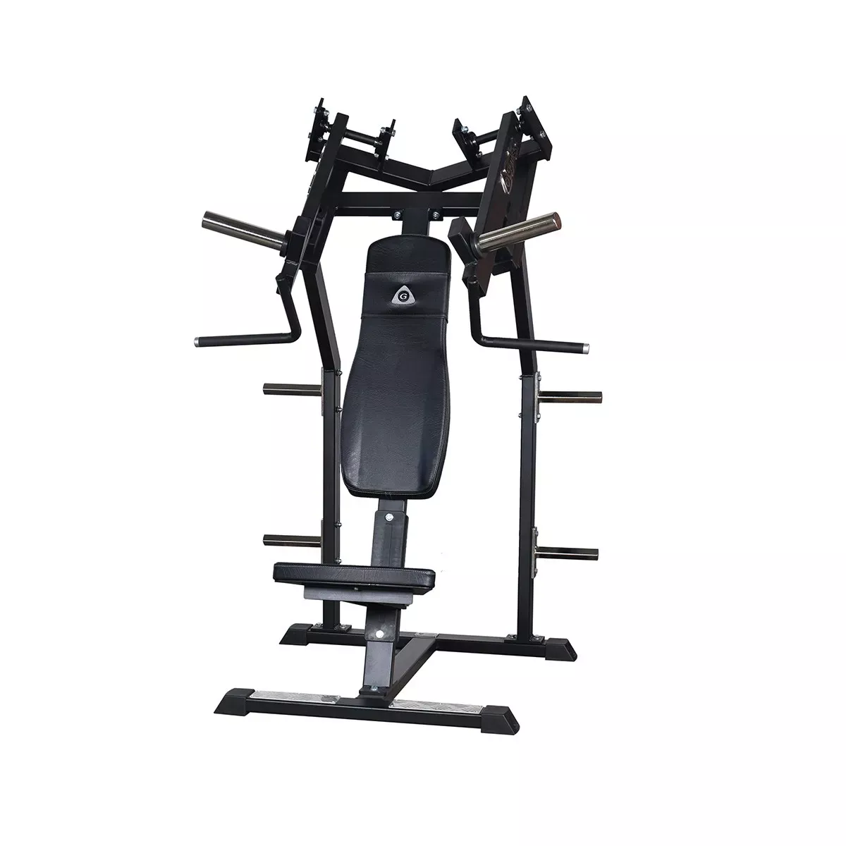 Наклонный грудной жим сидя на свободных весах Gymleco 020