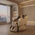 Массажное кресло Meridien, HOKKAIDO, белое с серым